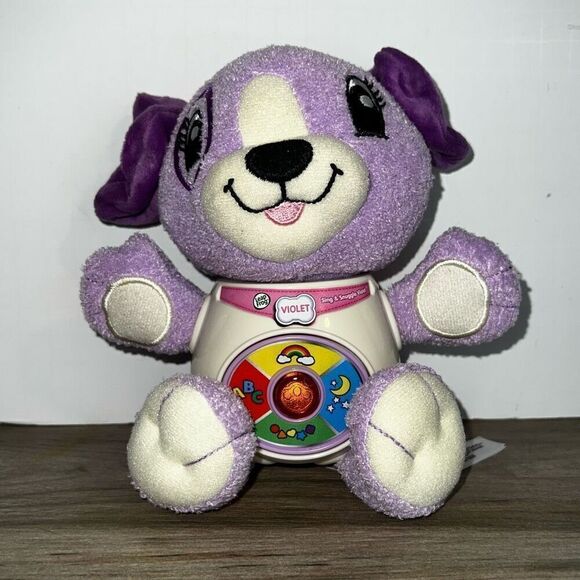 Leap Frog Violet Sing & Snuggle Sound Plush Animal Musical 8" With New Batteries - Picture 1 of 7